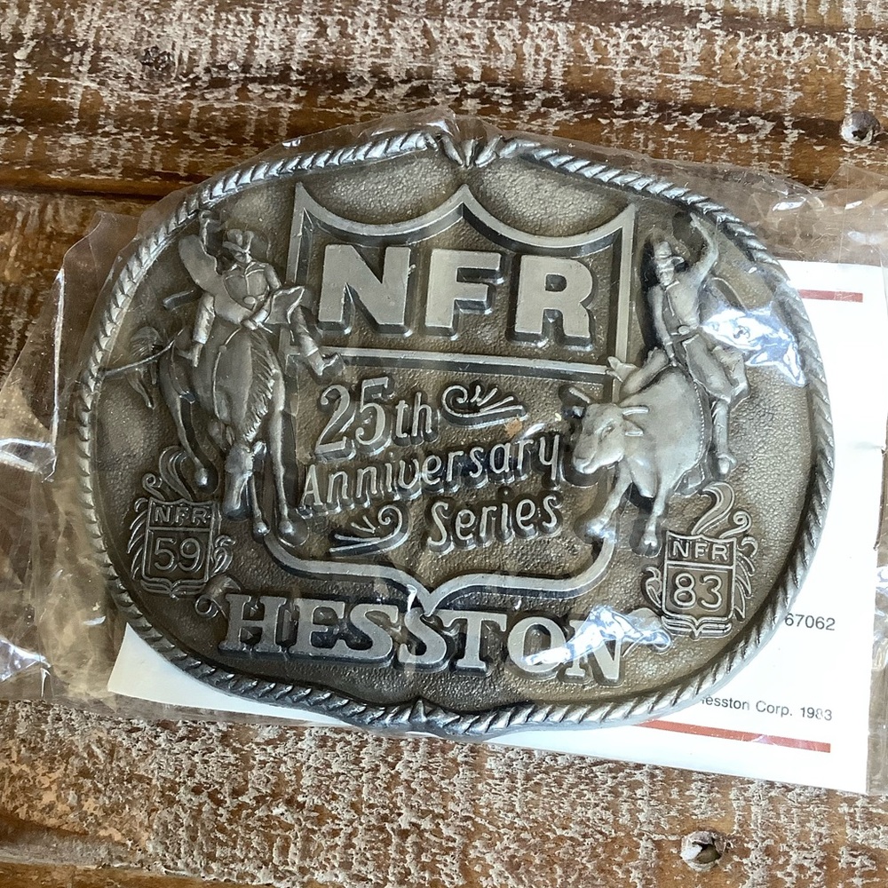 Hesston 25th Anniversary Series (1959-1983) NFR Western Belt Buckle